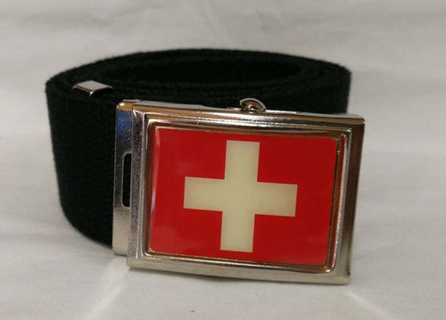 Cintura Croce Bianca Bandiera Svizzera Vari Colori Cinta In Canapa Con Fibbia Metallica Moda/Uomo/Abbigliamento/Abbigliamento sportivo/Cinture Il Distintivo - Pesaro, Commerciovirtuoso.it