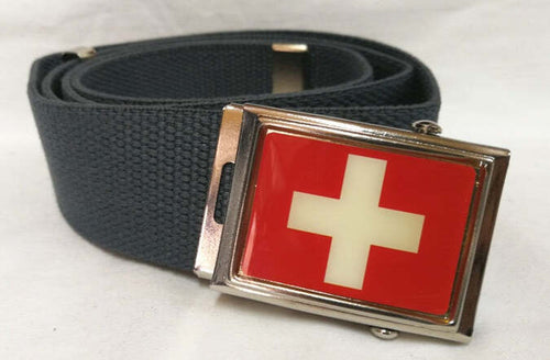 Cintura Croce Bianca Bandiera Svizzera Vari Colori Cinta In Canapa Con Fibbia Metallica Moda/Uomo/Abbigliamento/Abbigliamento sportivo/Cinture Il Distintivo - Pesaro, Commerciovirtuoso.it