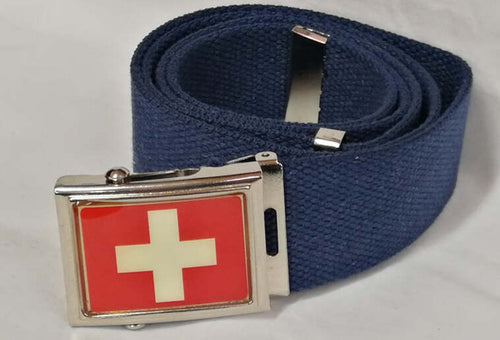 Cintura Croce Bianca Bandiera Svizzera Vari Colori Cinta In Canapa Con Fibbia Metallica Moda/Uomo/Abbigliamento/Abbigliamento sportivo/Cinture Il Distintivo - Pesaro, Commerciovirtuoso.it
