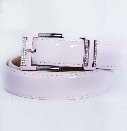 Cintura Donna Rosa Ecopelle Pelle Cinta Tessuto Fibbia In Metallo Brillantini Moda/Donna/Accessori/Cinture Trade Shop italia - Napoli, Commerciovirtuoso.it