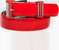 Cintura Donna Rosso Ecopelle Pelle Cinta Tessuto Fibbia In Metallo Brillantini Moda/Donna/Accessori/Cinture Trade Shop italia - Napoli, Commerciovirtuoso.it