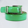 Cintura-Donna-Verde-Ecopelle-Pelle-Cinta-Tessuto-Fibbia-In-Metallo-Brillantini