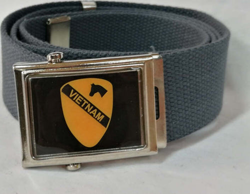 Cintura First 1st Cavalry Division Vietnam Vari Colori Cinta in Canapa Con Fibbia Metallica Completa Di Stemma Moda/Uomo/Abbigliamento/Abbigliamento sportivo/Cinture Il Distintivo - Pesaro, Commerciovirtuoso.it
