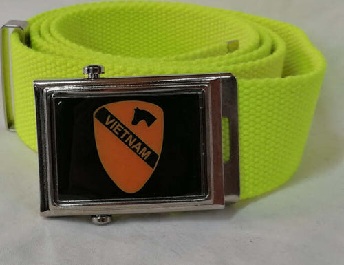 Cintura First 1st Cavalry Division Vietnam Vari Colori Cinta in Canapa Con Fibbia Metallica Completa Di Stemma Moda/Uomo/Abbigliamento/Abbigliamento sportivo/Cinture Il Distintivo - Pesaro, Commerciovirtuoso.it