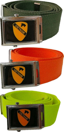 Cintura First 1st Cavalry Division Vietnam Vari Colori Cinta in Canapa Con Fibbia Metallica Completa Di Stemma Moda/Uomo/Abbigliamento/Abbigliamento sportivo/Cinture Il Distintivo - Pesaro, Commerciovirtuoso.it