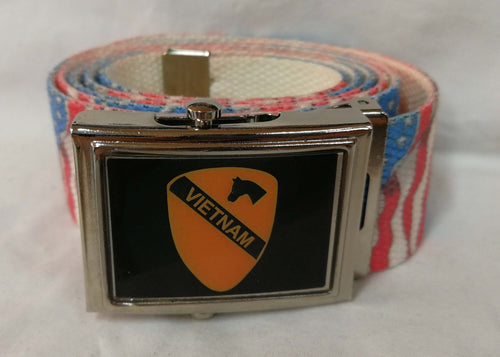 Cintura First 1st Cavalry Division Vietnam Vari Colori Cinta in Canapa Con Fibbia Metallica Completa Di Stemma Moda/Uomo/Abbigliamento/Abbigliamento sportivo/Cinture Il Distintivo - Pesaro, Commerciovirtuoso.it