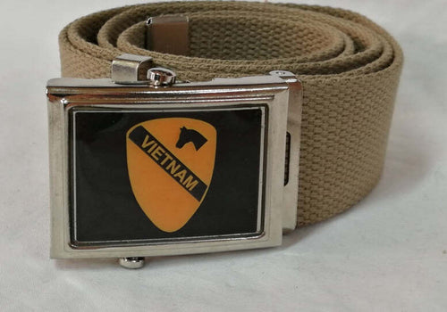 Cintura First 1st Cavalry Division Vietnam Vari Colori Cinta in Canapa Con Fibbia Metallica Completa Di Stemma Moda/Uomo/Abbigliamento/Abbigliamento sportivo/Cinture Il Distintivo - Pesaro, Commerciovirtuoso.it