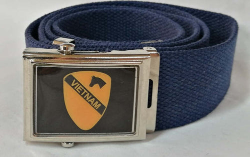 Cintura First 1st Cavalry Division Vietnam Vari Colori Cinta in Canapa Con Fibbia Metallica Completa Di Stemma Moda/Uomo/Abbigliamento/Abbigliamento sportivo/Cinture Il Distintivo - Pesaro, Commerciovirtuoso.it