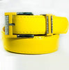 Cintura Giallo Ecopelle Pelle Cinta Tessuto Fibbia In Metallo Brillantini Moda/Donna/Accessori/Cinture Trade Shop italia - Napoli, Commerciovirtuoso.it