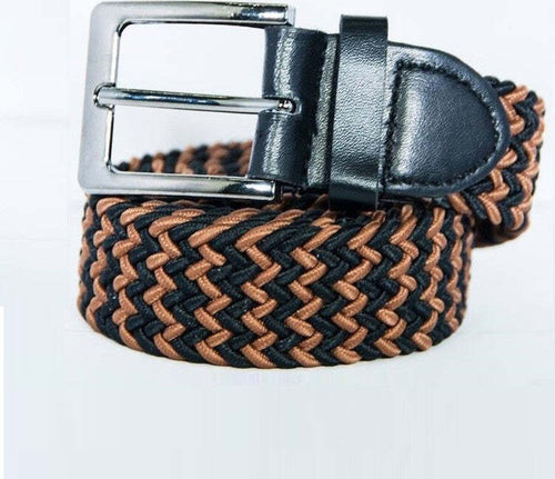 Cintura Uomo Donna Intrecciata Marrone Nero Corda Cinta Tessuto Fibbia Metallo Moda/Uomo/Accessori/Cinture Trade Shop italia - Napoli, Commerciovirtuoso.it