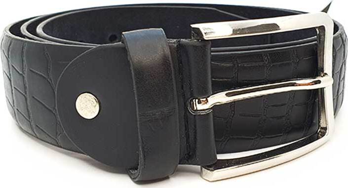 Cintura Uomo Effetto Martellato Foderata Nera in Pelle per Uomo Con Fibbia in Metallo Chiaro E Circonferenza Regolabile CLFC1800661 Moda/Uomo/Accessori/Cinture You Store - Messina, Commerciovirtuoso.it