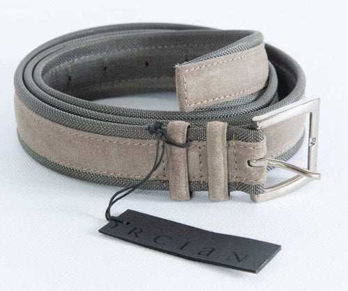 Cintura uomo Orciani - Amalfi  in suede e tessuto - Tortora/antracite