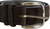 Cintura uomo Orciani - Amalfi in suede - Testa di moro