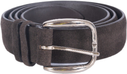 Cintura uomo Orciani - Amalfi in suede - Testa di moro