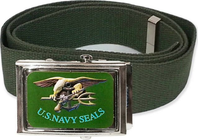 Cintura US. Navy Seals Cinta in Canapa Con Fibbia Metallica Completa Di Stemma Sport e tempo libero/Fan Shop/Abbigliamento/Accessori/Cinture Il Distintivo - Pesaro, Commerciovirtuoso.it