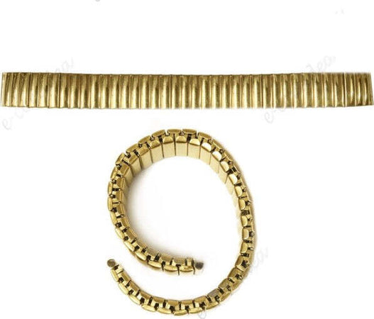 Cinturino Elastico Metallo Universal Ricambio Orologio Larghezza 18mm Oro Moda/Uomo/Orologi/Cinturini Trade Shop italia - Napoli, Commerciovirtuoso.it
