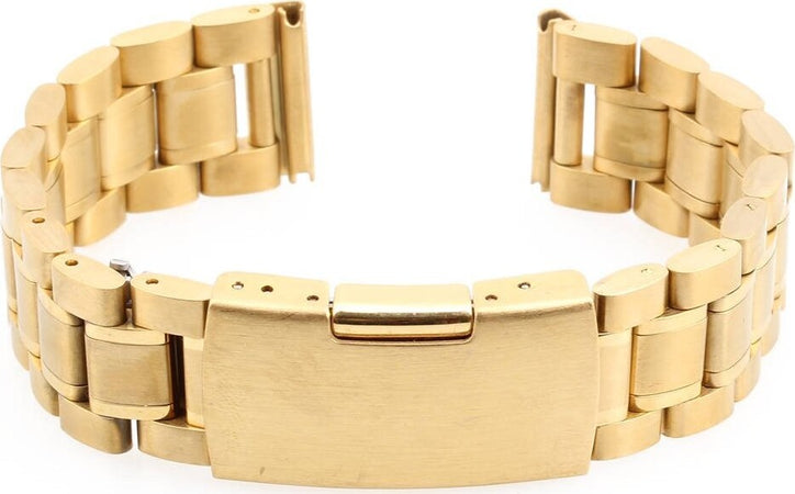 Cinturino In Acciaio Universale Ricambio Per Orologio Larghezza 22mm Oro Moda/Uomo/Orologi/Cinturini Trade Shop italia - Napoli, Commerciovirtuoso.it