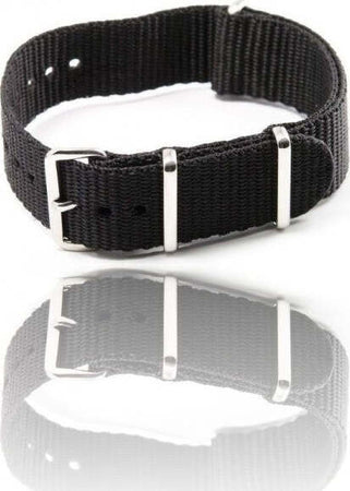 Cinturino In Nylon Universale Ricambio Orologio Larghezza 18mm Nero Moda/Uomo/Orologi/Cinturini Trade Shop italia - Napoli, Commerciovirtuoso.it