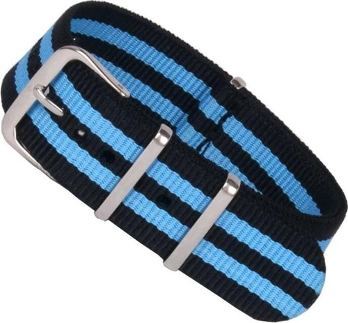 Cinturino In Nylon Universale Ricambio Orologio Larghezza 20mm Blu Azzurro Moda/Uomo/Orologi/Cinturini Trade Shop italia - Napoli, Commerciovirtuoso.it