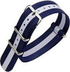 Cinturino In Nylon Universale Ricambio Orologio Larghezza 20mm Blu Bianco Moda/Uomo/Orologi/Cinturini Trade Shop italia - Napoli, Commerciovirtuoso.it