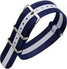 Cinturino In Nylon Universale Ricambio Orologio Larghezza 20mm Blu Bianco Moda/Uomo/Orologi/Cinturini Trade Shop italia - Napoli, Commerciovirtuoso.it