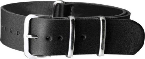 Cinturino-In-Pelle-Universale-Ricambio-Orologio-Larghezza-20mm-Nero