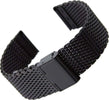 Cinturino Maglia Milano Universale Ricambio Orologio Larghezza 22mm Nero Moda/Uomo/Orologi/Cinturini Trade Shop italia - Napoli, Commerciovirtuoso.it