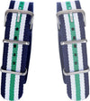 Cinturino Nylon Universale Ricambio Orologio Larghezza 20mm Blu Bian Verd Moda/Uomo/Orologi/Cinturini Trade Shop italia - Napoli, Commerciovirtuoso.it