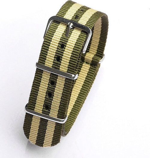 Cinturino Nylon Universale Ricambio Orologio Larghezza 20mm Verde Beige Moda/Uomo/Orologi/Cinturini Trade Shop italia - Napoli, Commerciovirtuoso.it