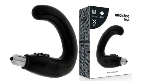 Plug anale nero morbido 12 cm circa con vibrazioni potenti nuovo anche perineo