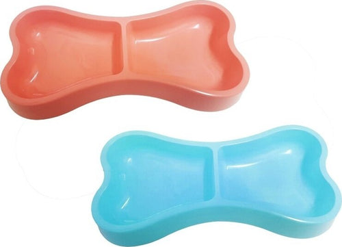 CIOTOLA 2 VASCHETTE A FORMA DI OSSO IN PLASTICA 22X7X4,5CM COCKER CANE GATTO Prodotti per animali domestici/Cani/Ciotole e distributori/Ciotole Trade Shop italia - Napoli, Commerciovirtuoso.it
