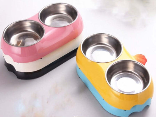 CIOTOLA 2 VASCHETTE ACCIAIO PLASTICA 23,5x11x4,5CM PER COCKER CANE GATTO ANIMALI DOMESTICI MANGIATOIA CIBO ACQUA Prodotti per animali domestici/Cani/Ciotole e distributori/Ciotole Trade Shop italia - Napoli, Commerciovirtuoso.it