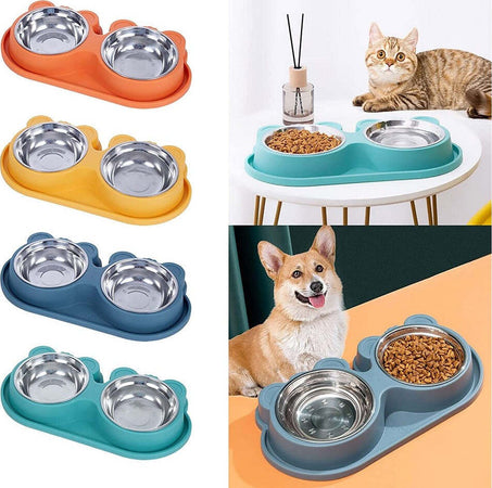 Ciotola Alimentare Acciaio Anti Perdita Fontana Acqua Dispenser Cibo Cani Gatti Prodotti per animali > Prodotti per Cani > Ciotole e Biberon Trade Shop italia - Napoli, Commerciovirtuoso.it