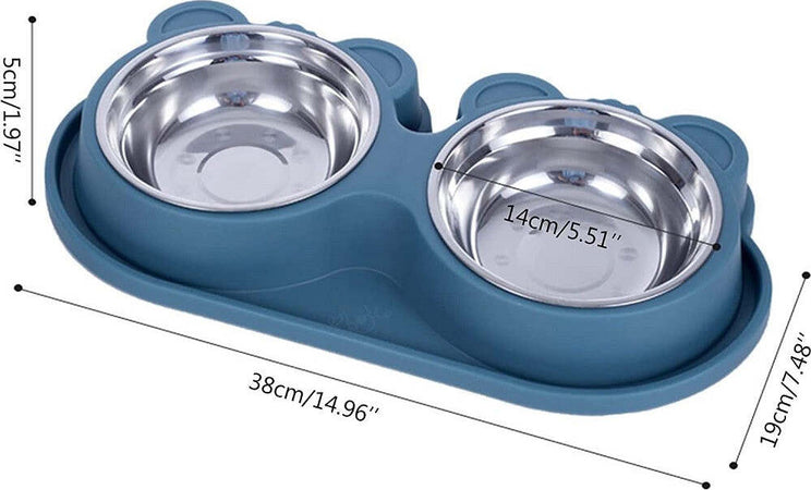Ciotola Alimentare Acciaio Anti Perdita Fontana Acqua Dispenser Cibo Cani Gatti Prodotti per animali > Prodotti per Cani > Ciotole e Biberon Trade Shop italia - Napoli, Commerciovirtuoso.it
