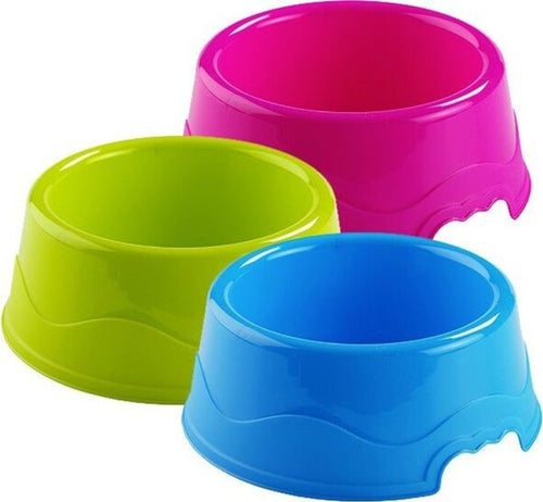 Ciotola-Cocker-Per-Cane-Animali-In-Plastica-0,40-Litri-Vari-Colori