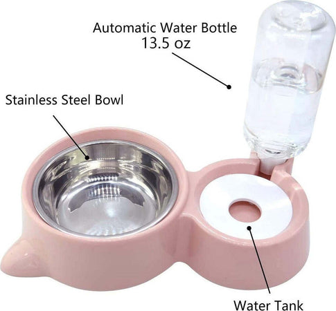 Ciotola Doppia Gatti Cani 2in1 Distributore Acqua Alimenti Automatiche Borracce Prodotti per animali > Prodotti per Cani > Ciotole e Biberon Trade Shop italia - Napoli, Commerciovirtuoso.it