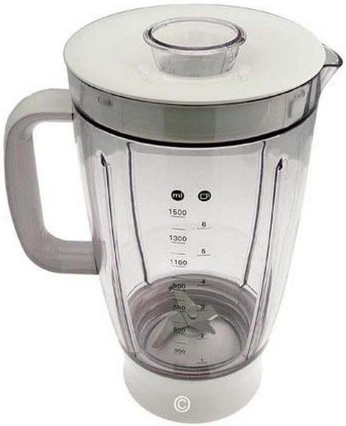 Ciotola frullatore/mixer completa 1,5 l acrilico bianco Robot da cucina e Cuocitutto - KW681153
