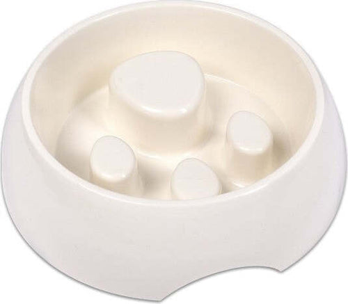 Ciotola-Per-Cani-Alimentazione-Lenta-500-Ml-In-Plastica-Per-Mangiare-Lentamente