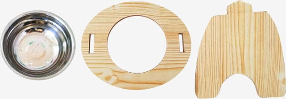 Ciotola Singola Rialzata Per Cani Gatti Con Base In Legno Per Animali Domestici Prodotti per animali > Prodotti per Cani > Ciotole e Biberon Trade Shop italia - Napoli, Commerciovirtuoso.it