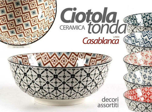Ciotola Tonda Casablanca Multiuso 23x23x8,5cm Ceramica Assortiti Cucina 720079 Casa e cucina/Stoviglie/Piatti ciotole e vassoi/Ciotole/Insalatiere Trade Shop italia - Napoli, Commerciovirtuoso.it