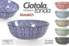 Ciotola Tonda Marrakech Multiuso 23x23x8,5 Cm Ceramica Decorata 6 Colori 771583 Casa e cucina/Stoviglie/Piatti ciotole e vassoi/Ciotole/Insalatiere Trade Shop italia - Napoli, Commerciovirtuoso.it