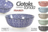 Ciotola-Tonda-Marrakech-Multiuso-23x23x8,5-Cm-Ceramica-Decorata-6-Colori-771583