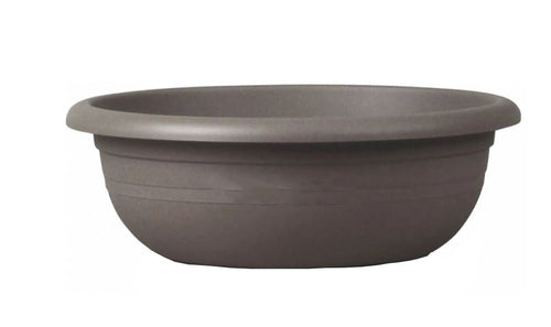 Vaso tondo Ciotola in plastica 100% riciclata per piante e fiori da giardino