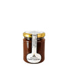 Barattolo di vetro con coperchio dorato e etichetta bianca contenente cipolle caramellate marrone scuro pugglia 200 g
