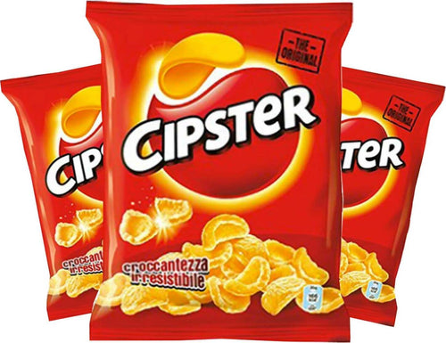 Cipster 50x Pacchetti Cipster Patatine Monoporzione 21 Gr Super Croccanti Confezione 50 Pz Alimentari e cura della casa/Snack dolci e salati/Chips e patatine/Di patate Franco Pausa Caffè - Albano Laziale, Commerciovirtuoso.it