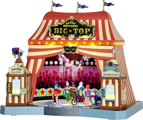 Circo Berry Brothers Big Top, edificio luminoso per villaggio di Natale in Plastica Casa e cucina/Decorazioni per interni/Addobbi e decorazioni per ricorrenze/Decorazioni natalizie/Oggettistica MagiediNatale.it - Altamura, Commerciovirtuoso.it