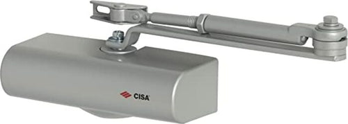 CISA---CHIUDIPORTA-INSTALLABILE-CON-MONOBLOCCO-IN-LEGA-ALLUMINIO-RINFORZATO---COLORE-ARGENTO