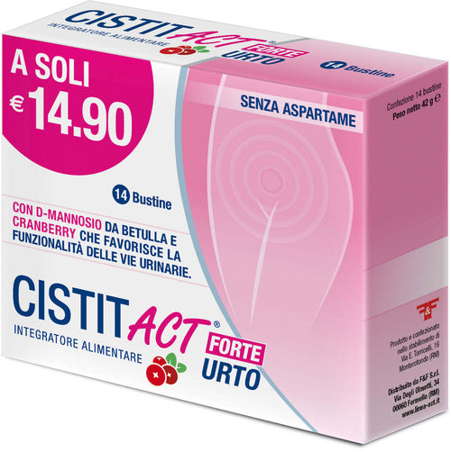 Cistit Act Forte Urto per favorire la funzionalità delle vie urinarie 14 bustine