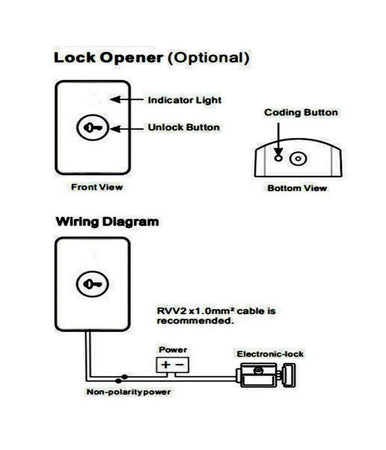 Citofono Wireless Senza Fili Da Esterno Campanello Monofamiliare Casa Rl-0518l
