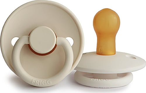 Ciuccio FRIGG Classic Cream Latex 0-6 mesi Prima infanzia/Succhietti e massaggiagengive/Succhietti La Casa Del Bebè - Napoli, Commerciovirtuoso.it